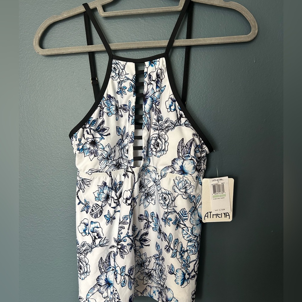NWT Athena High Neck Tankini Top SIZE 8 NWT